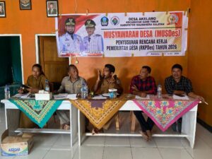 Musdes Akelamo Bahas RKPDes 2026, Fokus Pembangunan dan Kesejahteraan Warga