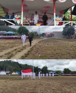 Upacara HUT ke-81 RI di Kecamatan Obi Selatan Berlangsung Khidmat